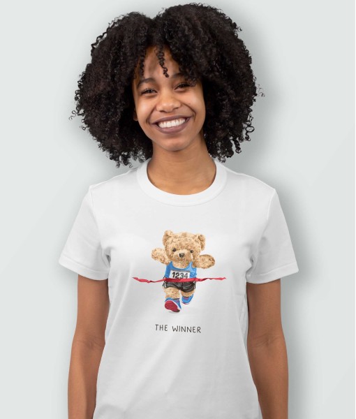 Дамска тениска с щампа Мечета The Winner bear